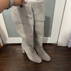 Cole Haan Light Gray Over-the-Knee Boots